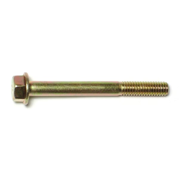 Midwest Fastener Grade 8, 5/16"-18 Flange Bolt, Zinc Plated Steel, 3 in L, 4 PK 74632 - main